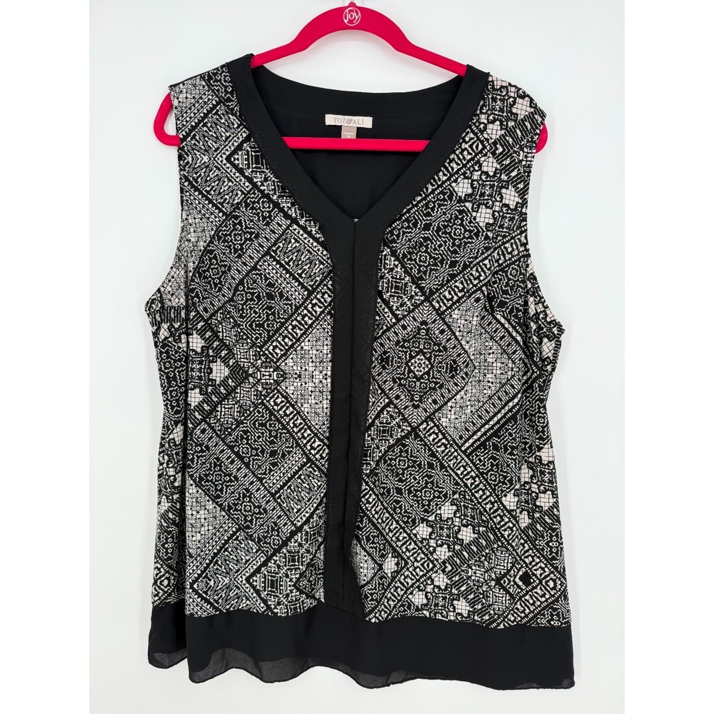 Roz & Ali Tunic Tank Top 1X